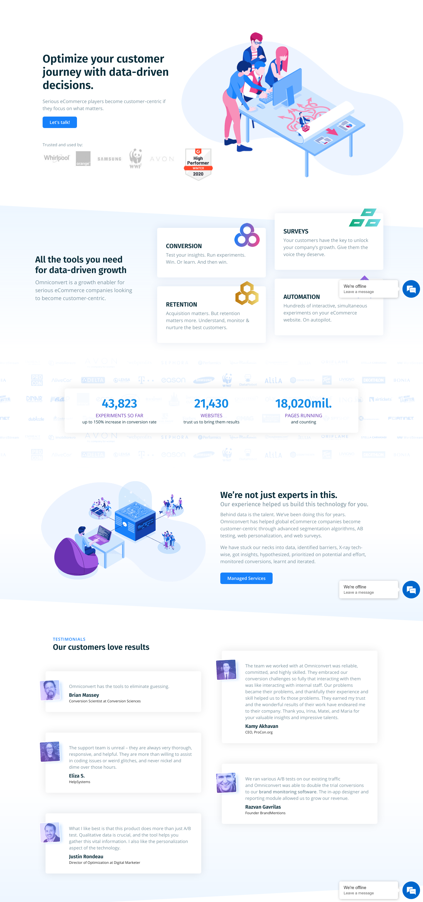 Marketizator Landing Page screenshot