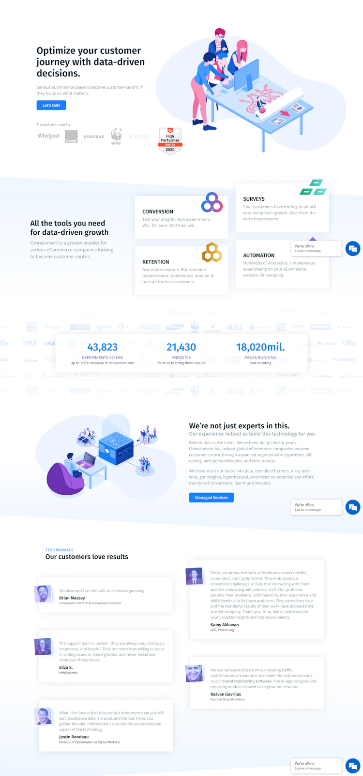 Marketizator Landing Page screenshot