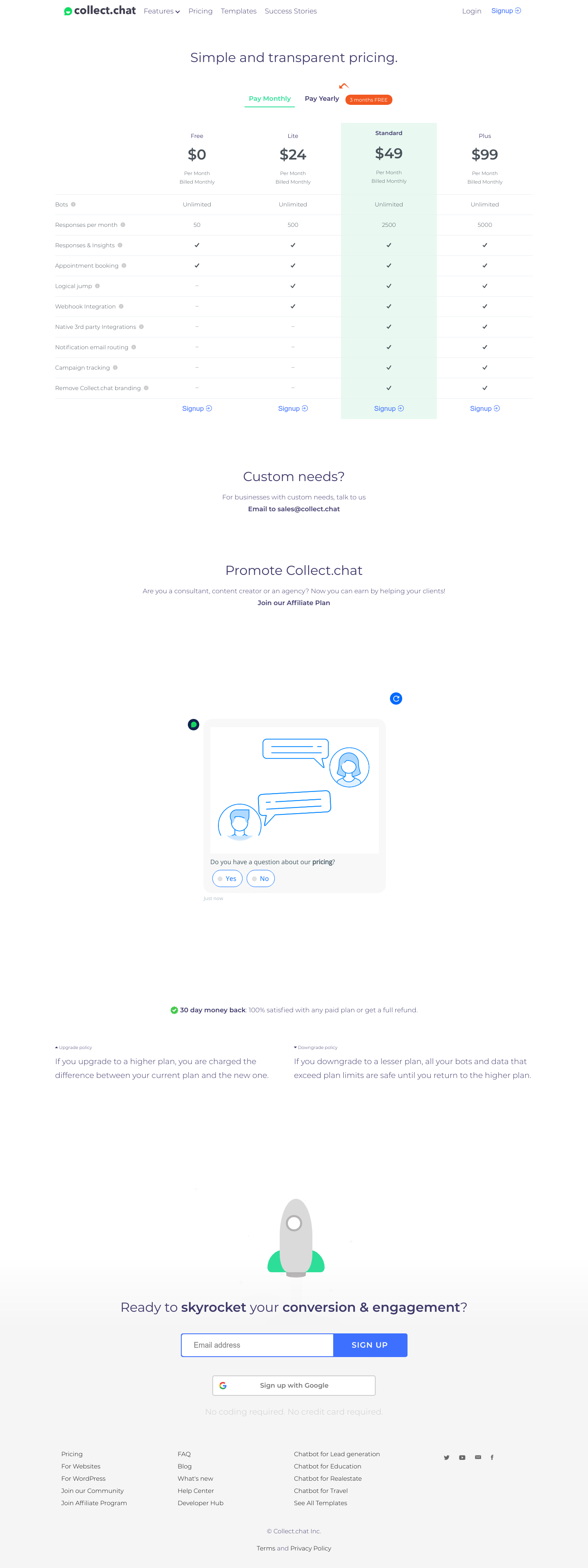 Collect Pricing screenshot