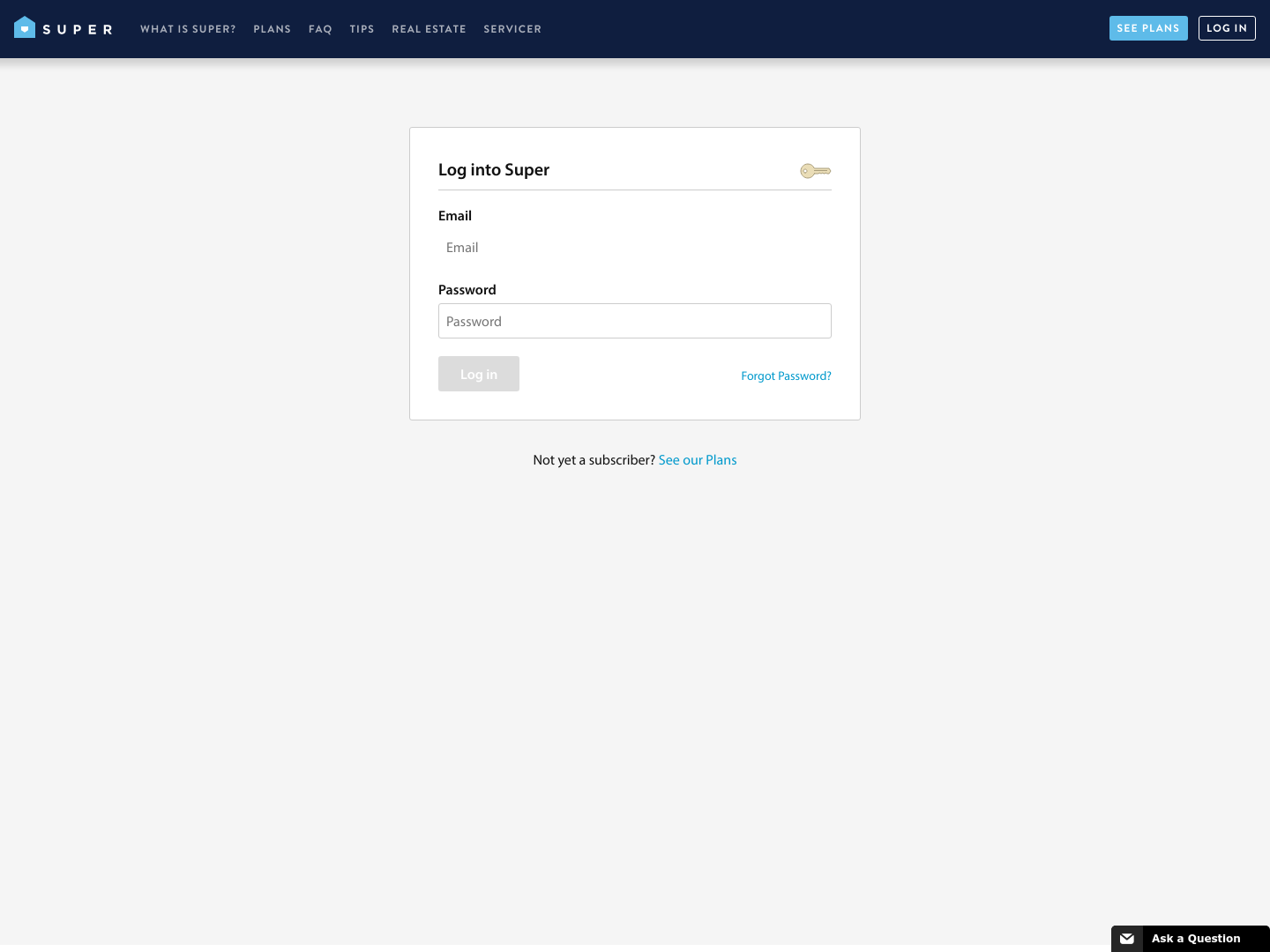 Super Login screenshot