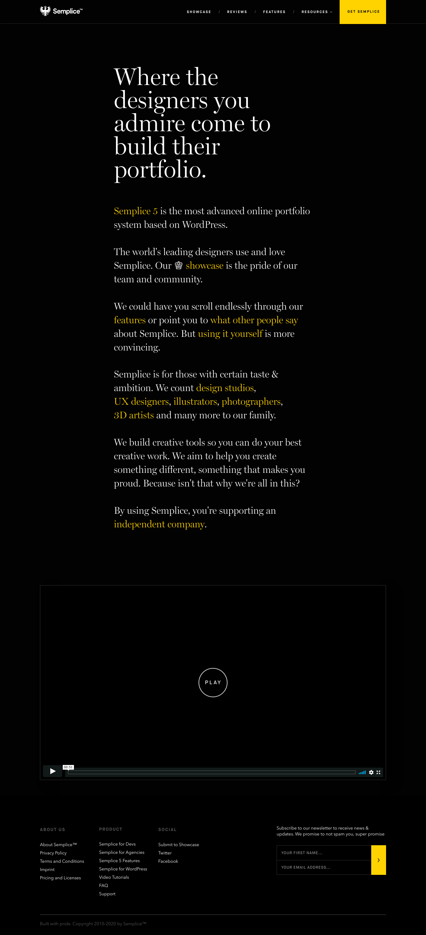 Semplicelabs Landing Page screenshot