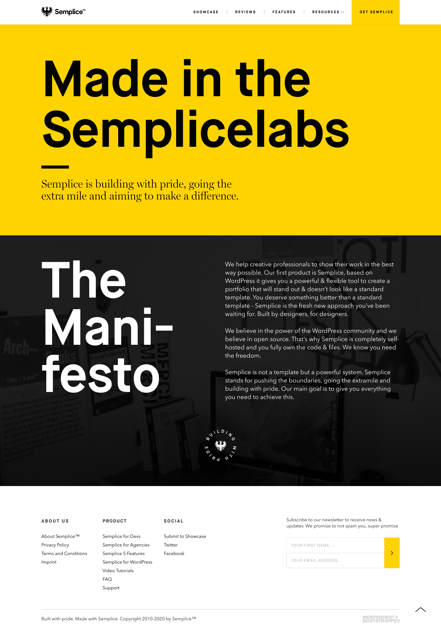Semplicelabs About screenshot