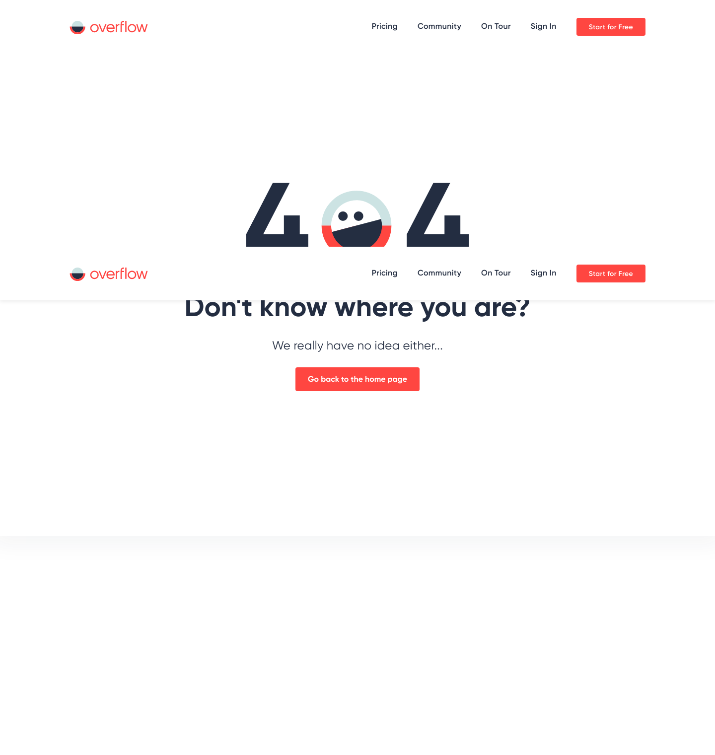 Overflow Notfound screenshot