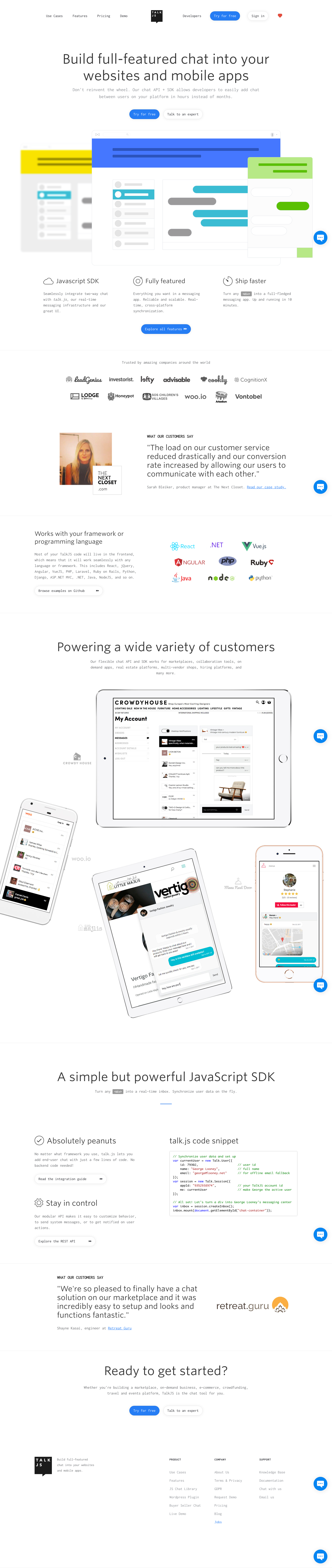Frontdoor Landing Page screenshot