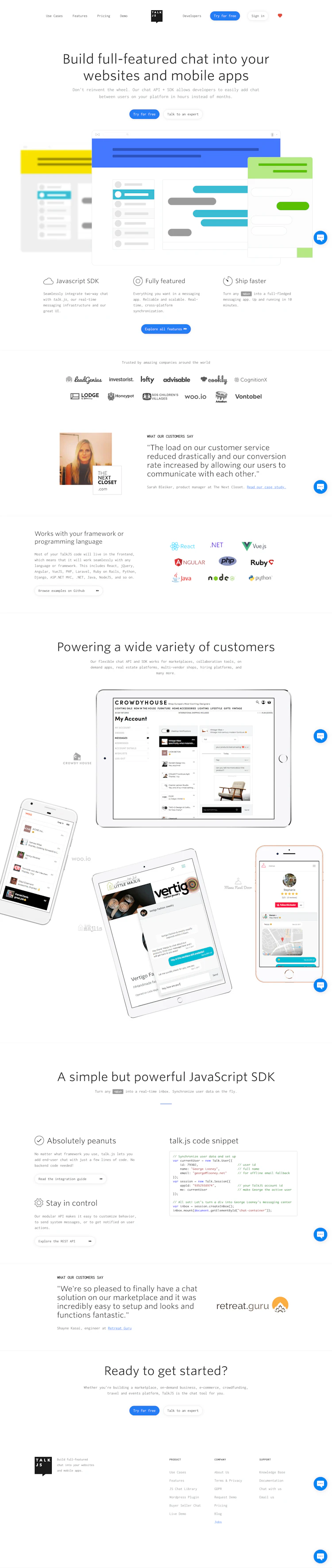 Frontdoor Landing Page screenshot