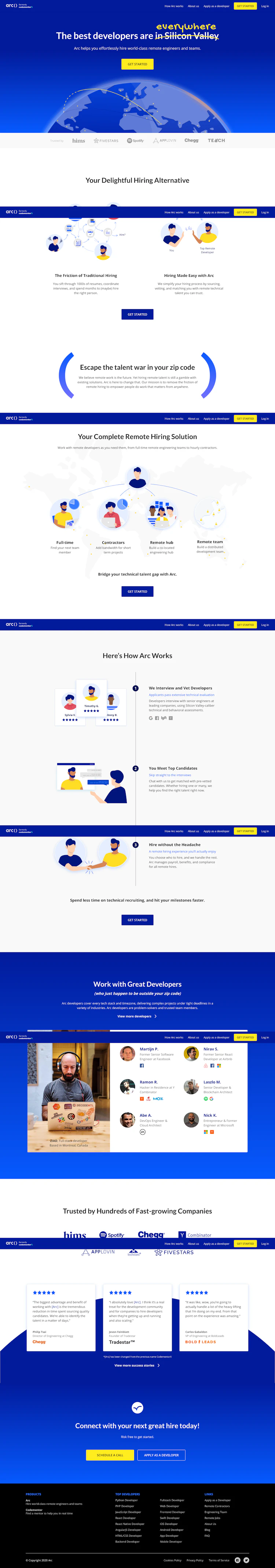 Codementor Landing Page screenshot