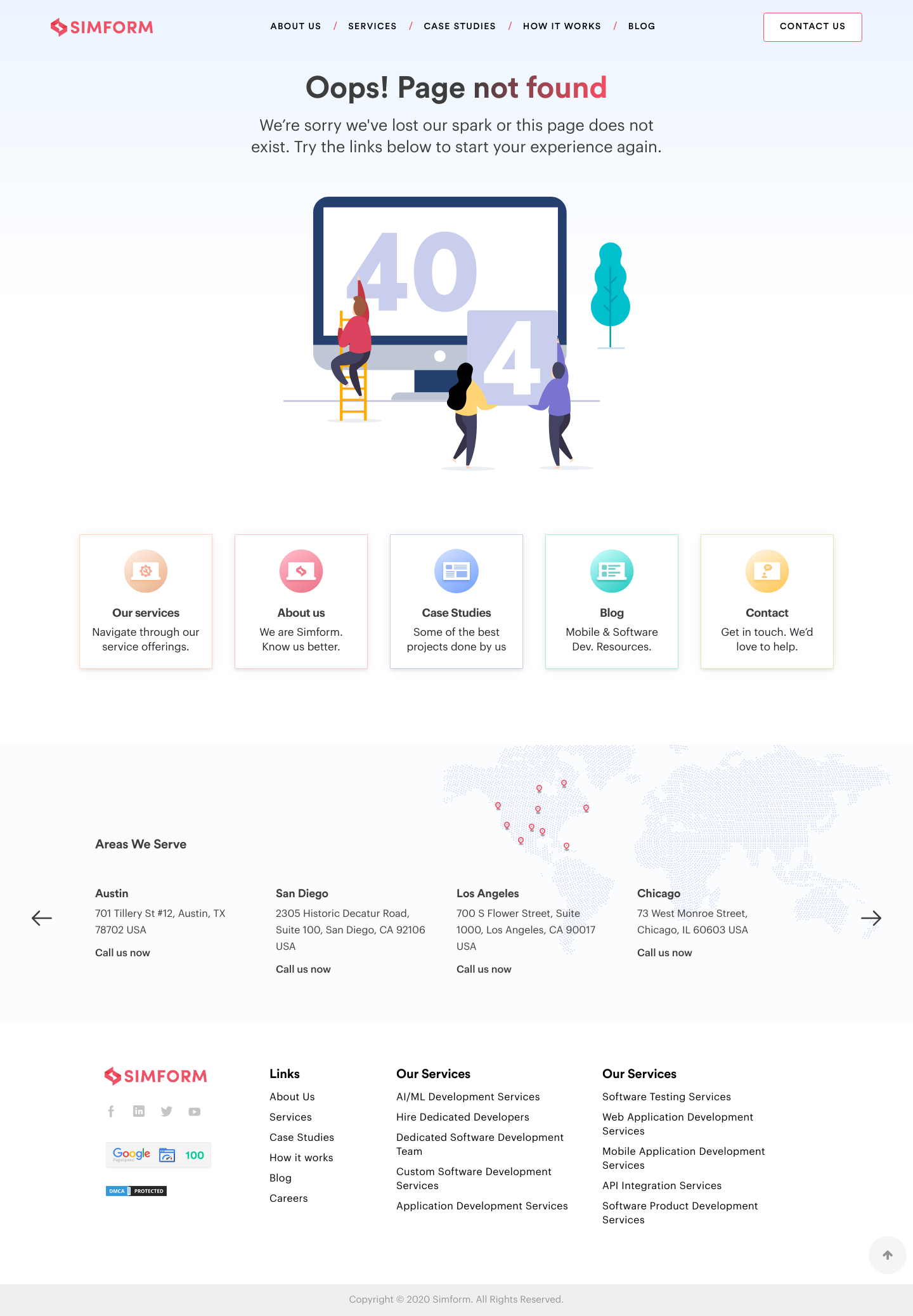 Simform Notfound screenshot
