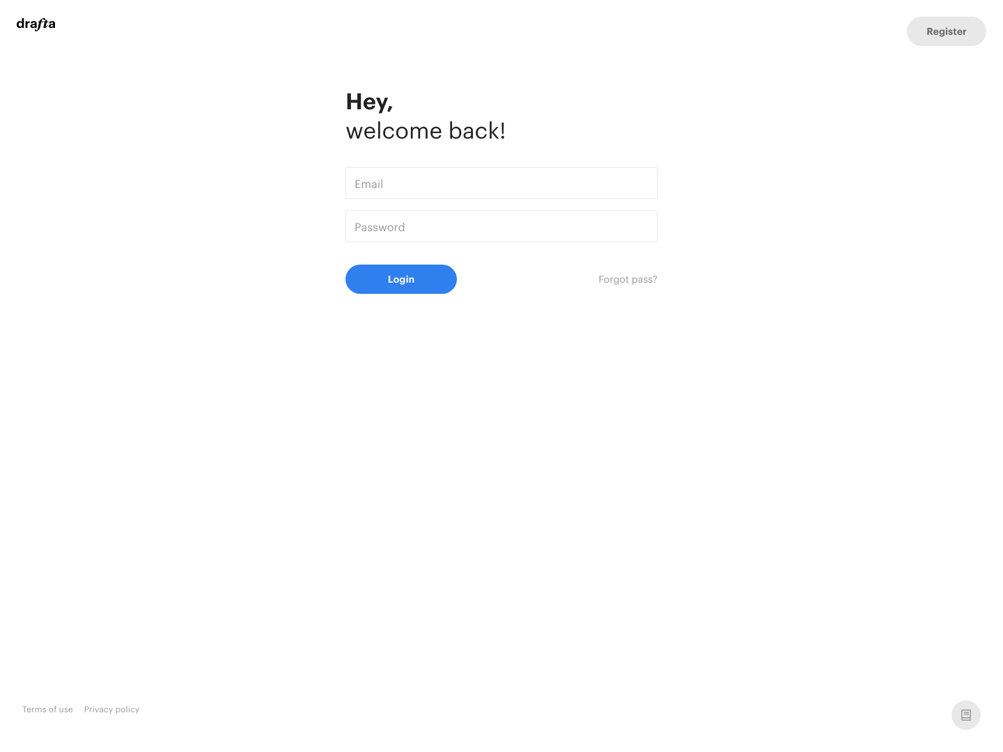 Drafta Login screenshot