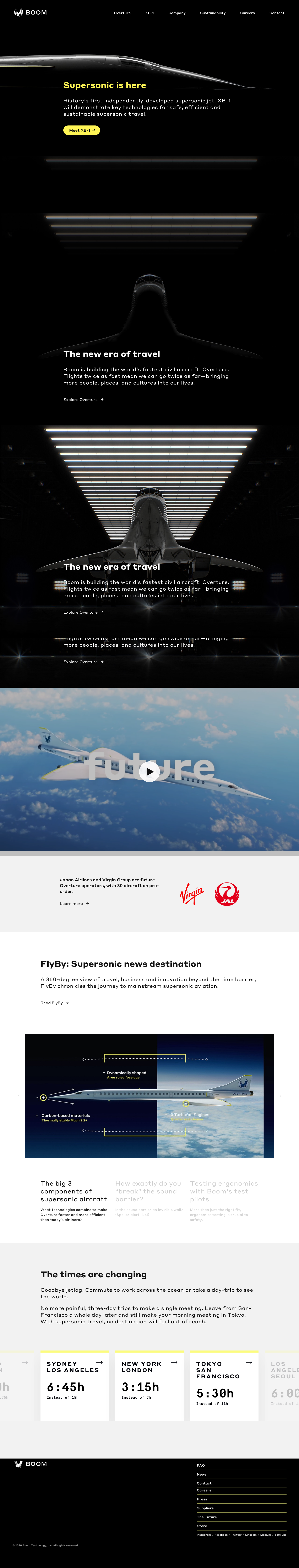 Boom Landing Page screenshot
