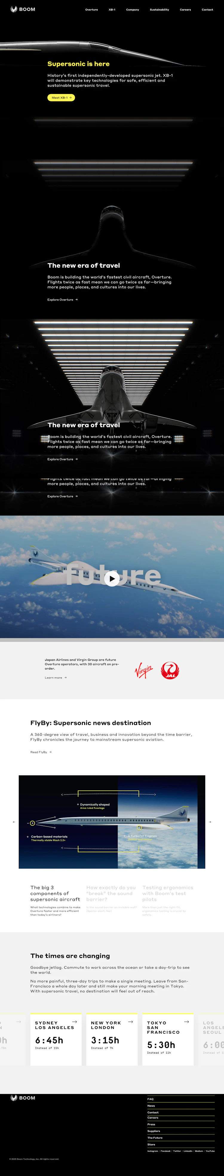 Boom Landing Page screenshot