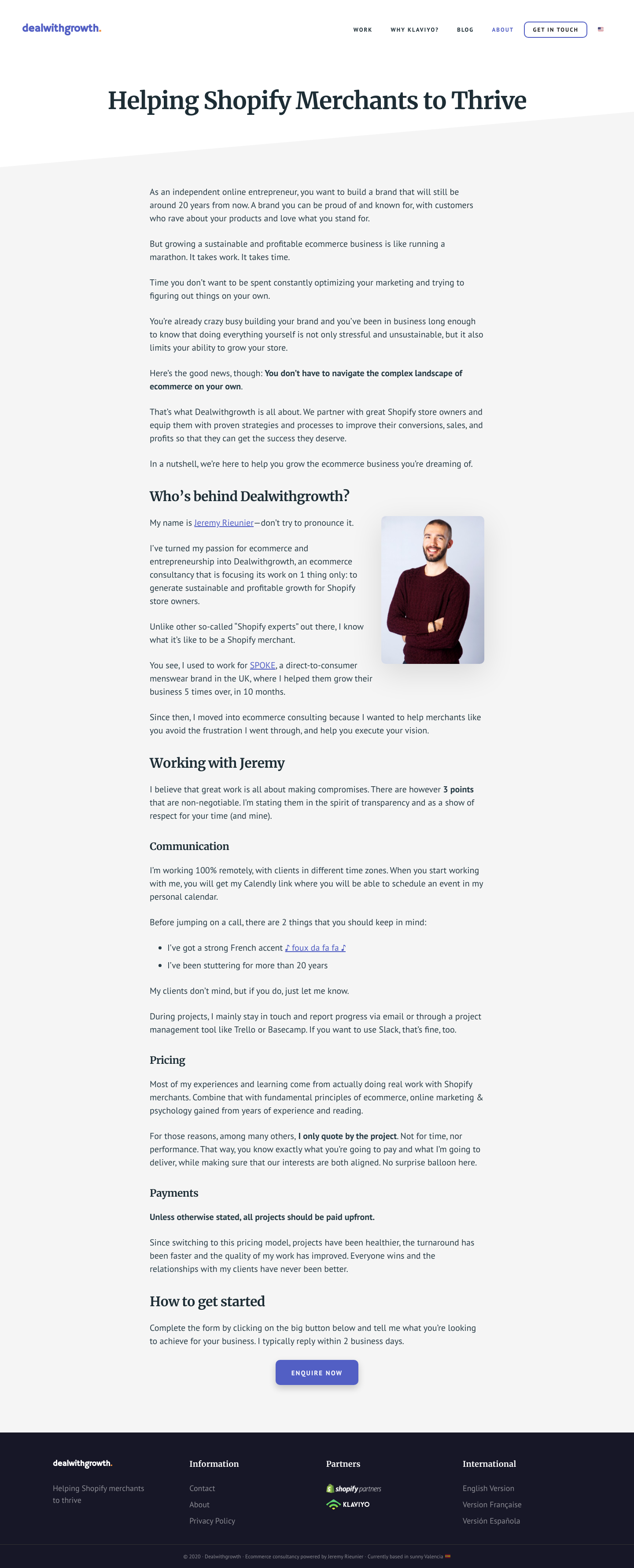 Dealwithgrowth About screenshot
