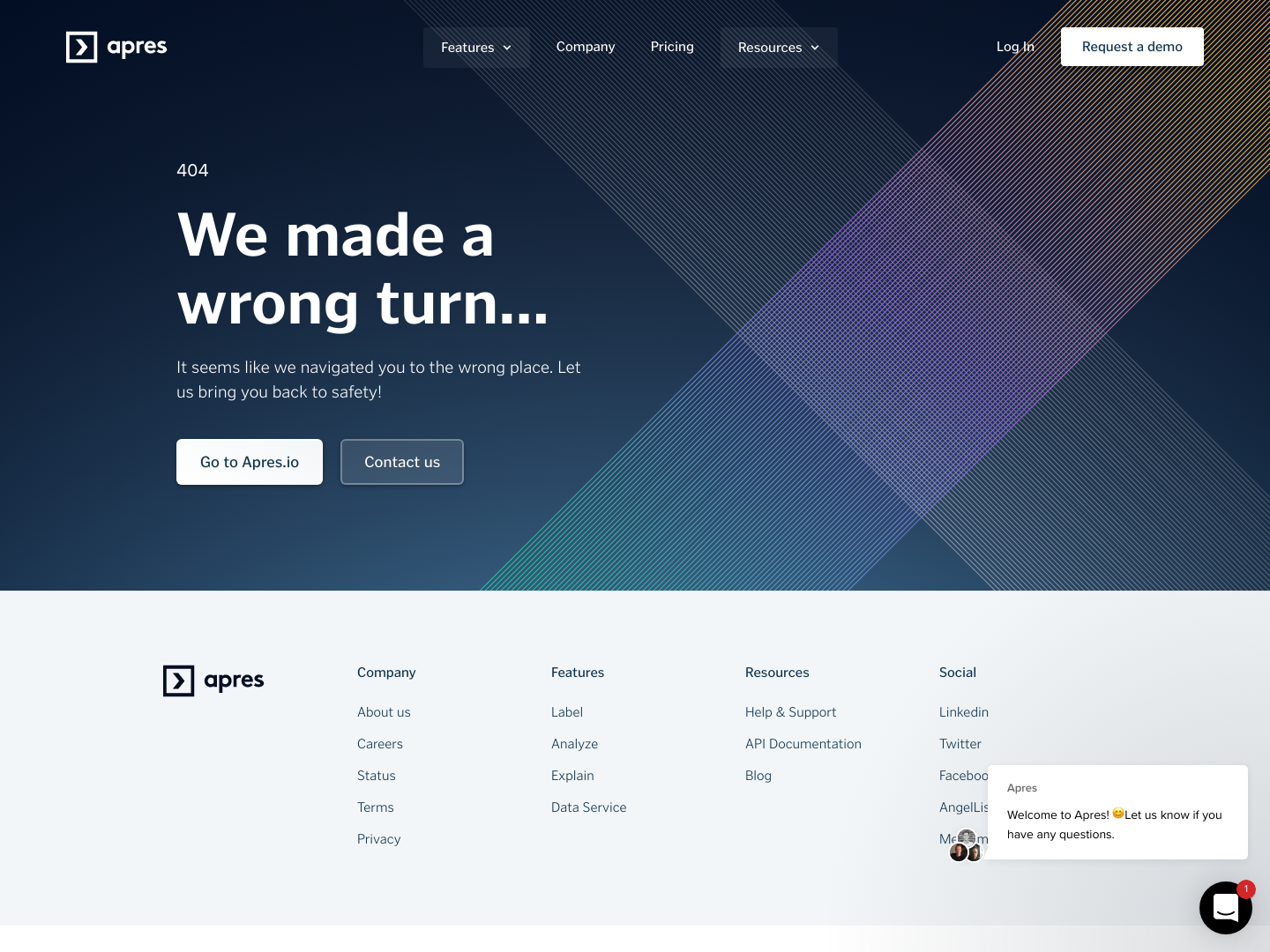 Apres Notfound screenshot