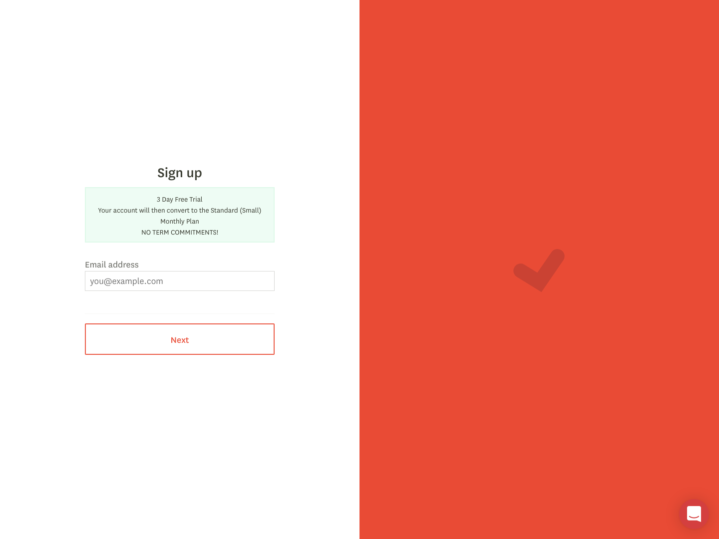 Idonethis Signup screenshot