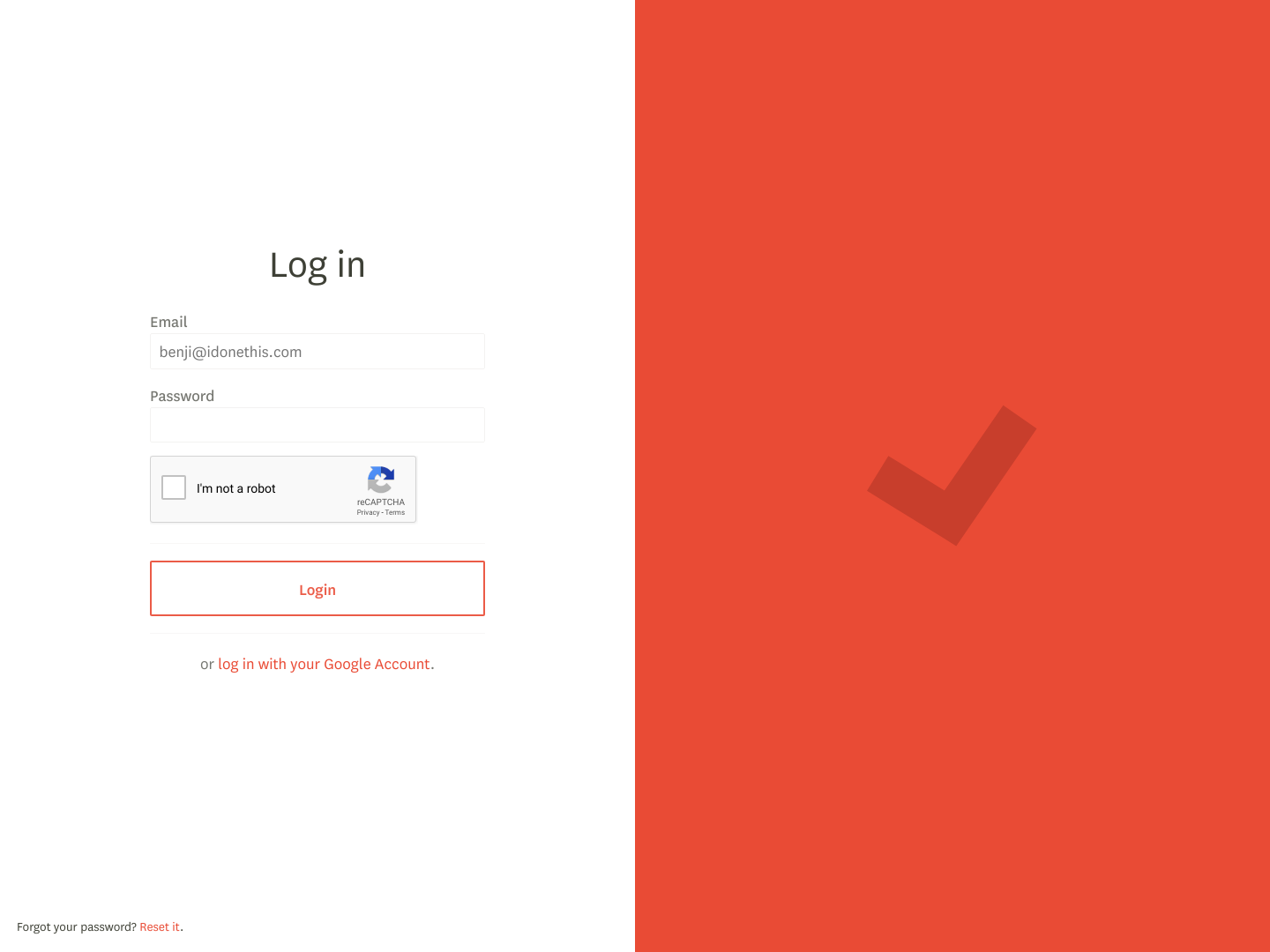 Idonethis Login screenshot