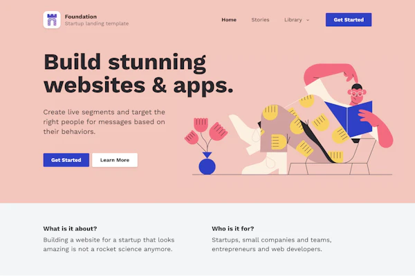 Foundation template screenshot