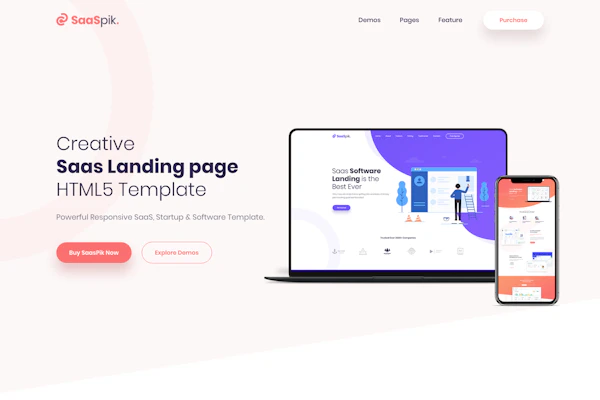 SaaSpik template screenshot