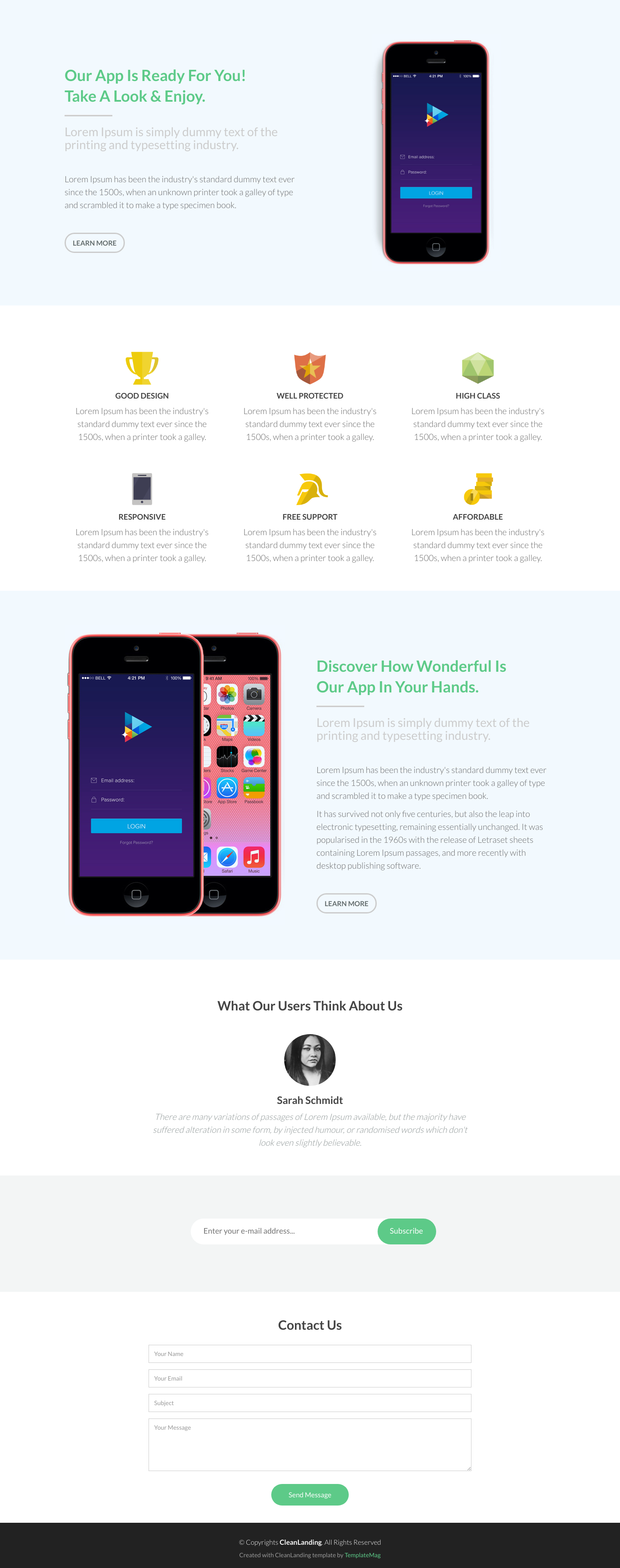 Kairos template screenshot