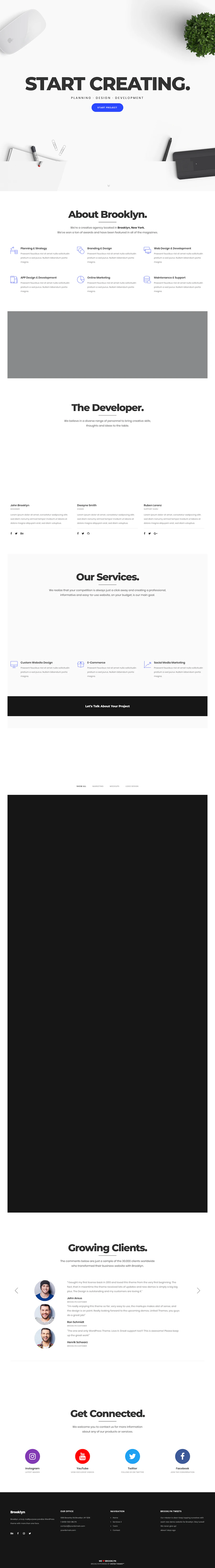 Brooklyn template screenshot