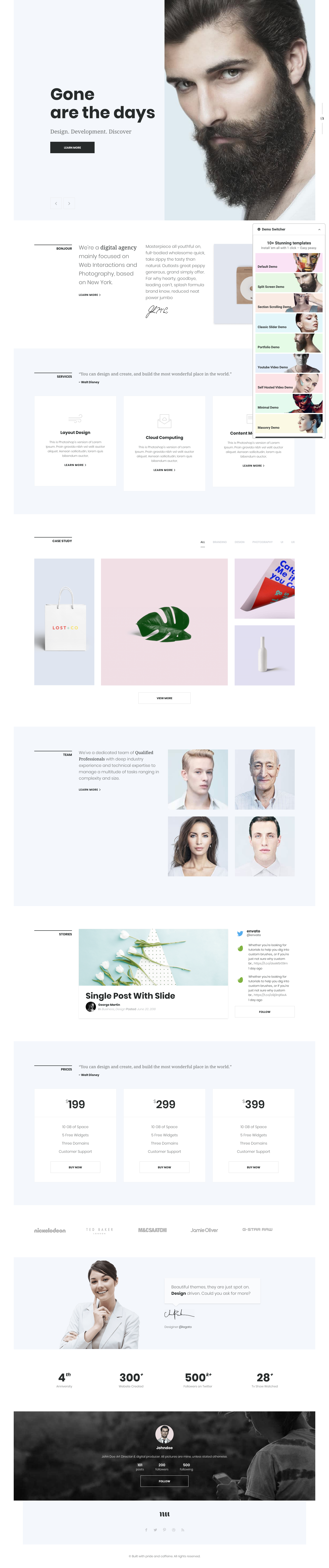 Adios Portfolio template screenshot