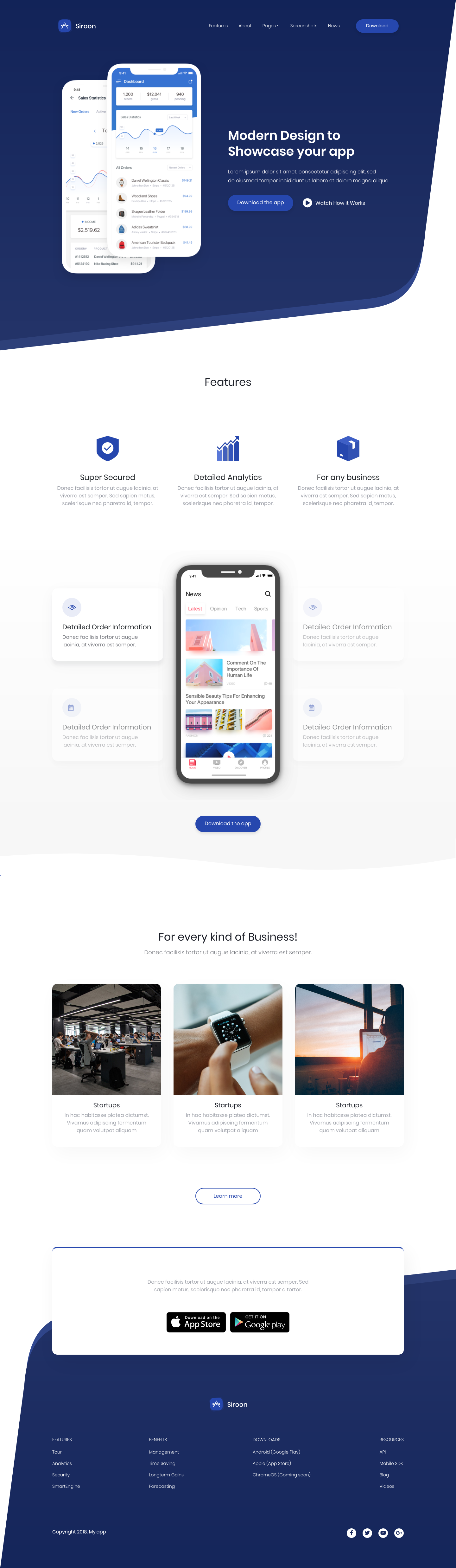 Siroon template screenshot