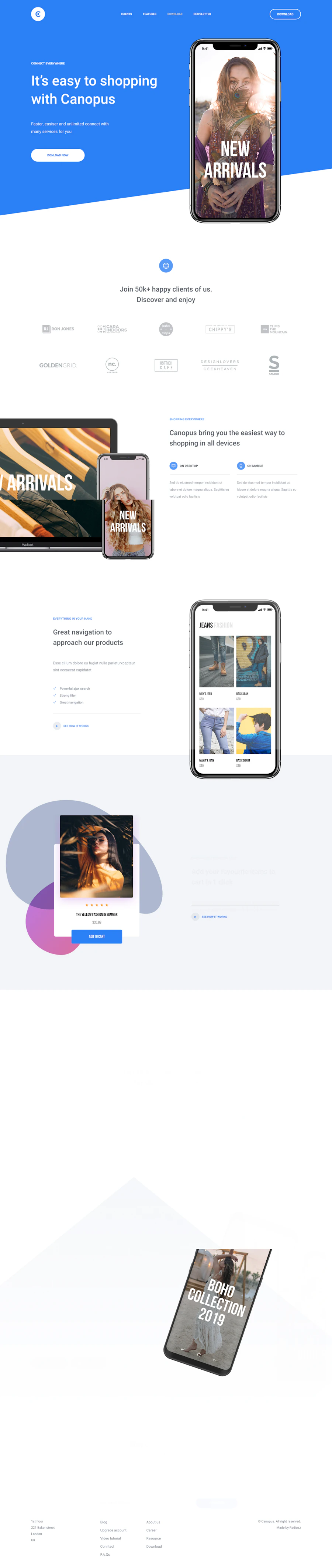 Canopus template screenshot