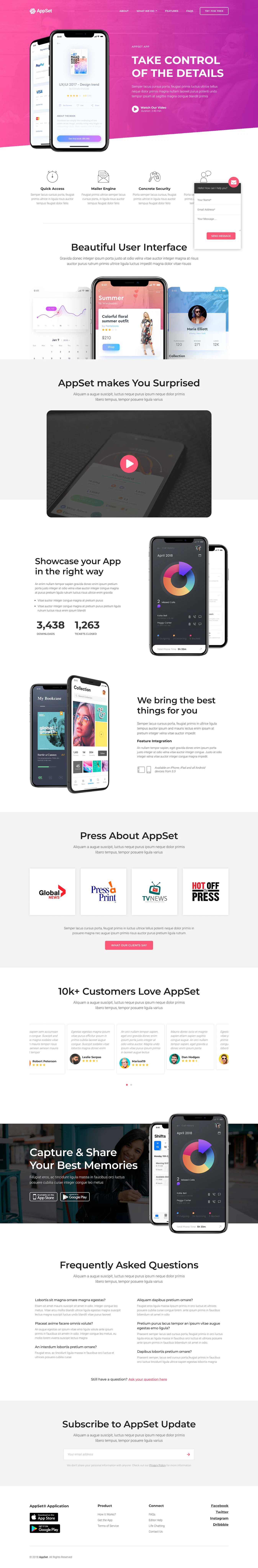 AppSet template screenshot