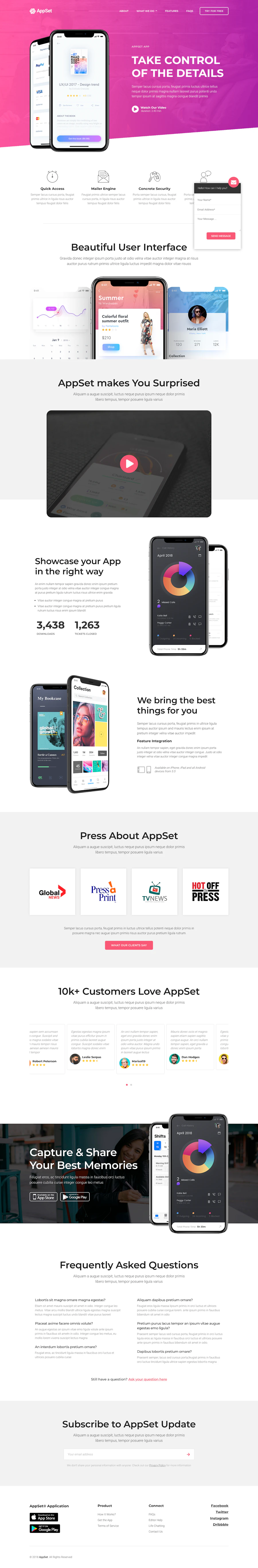 AppSet template screenshot