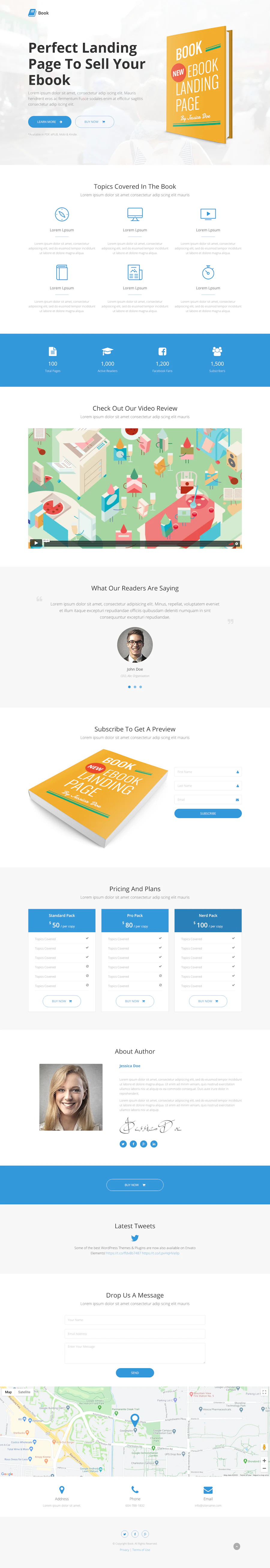 Book template screenshot