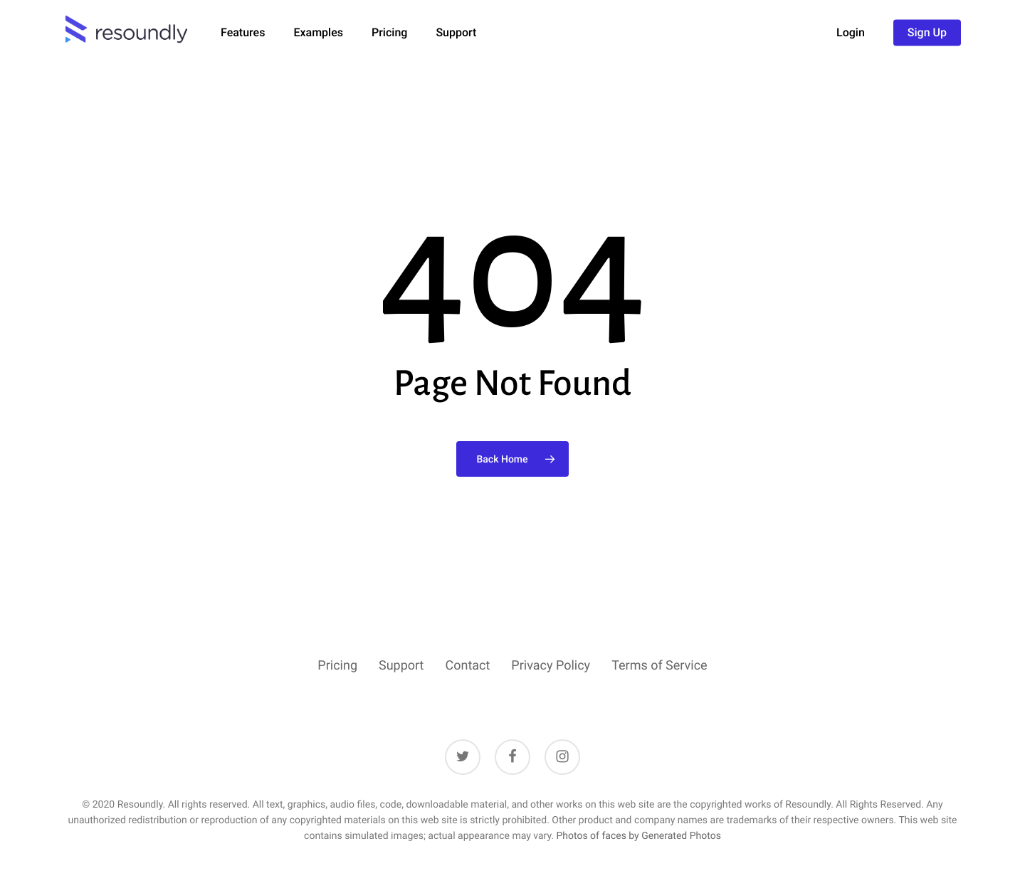 Resound Notfound screenshot
