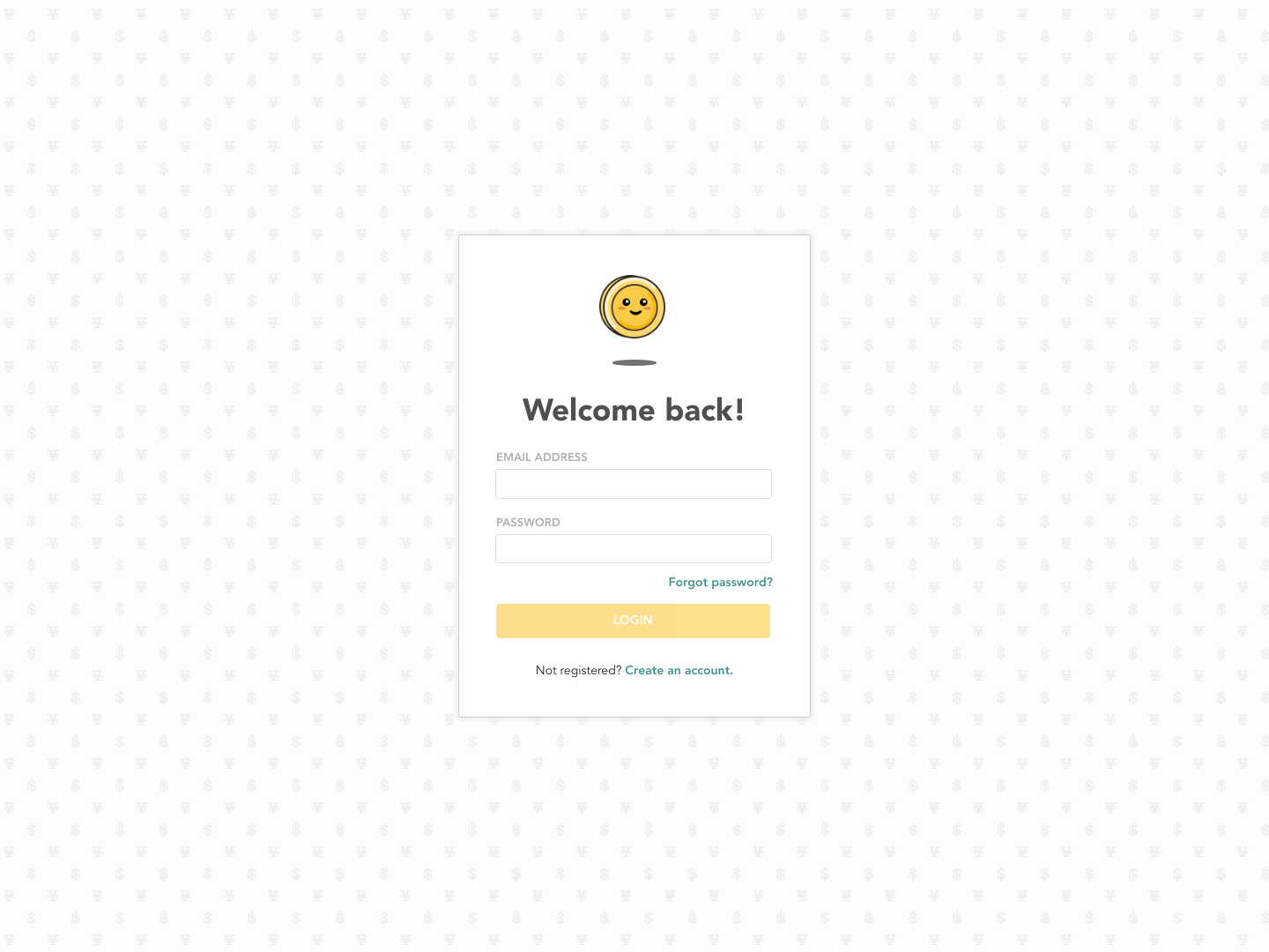 Lunch Money Signup screenshot