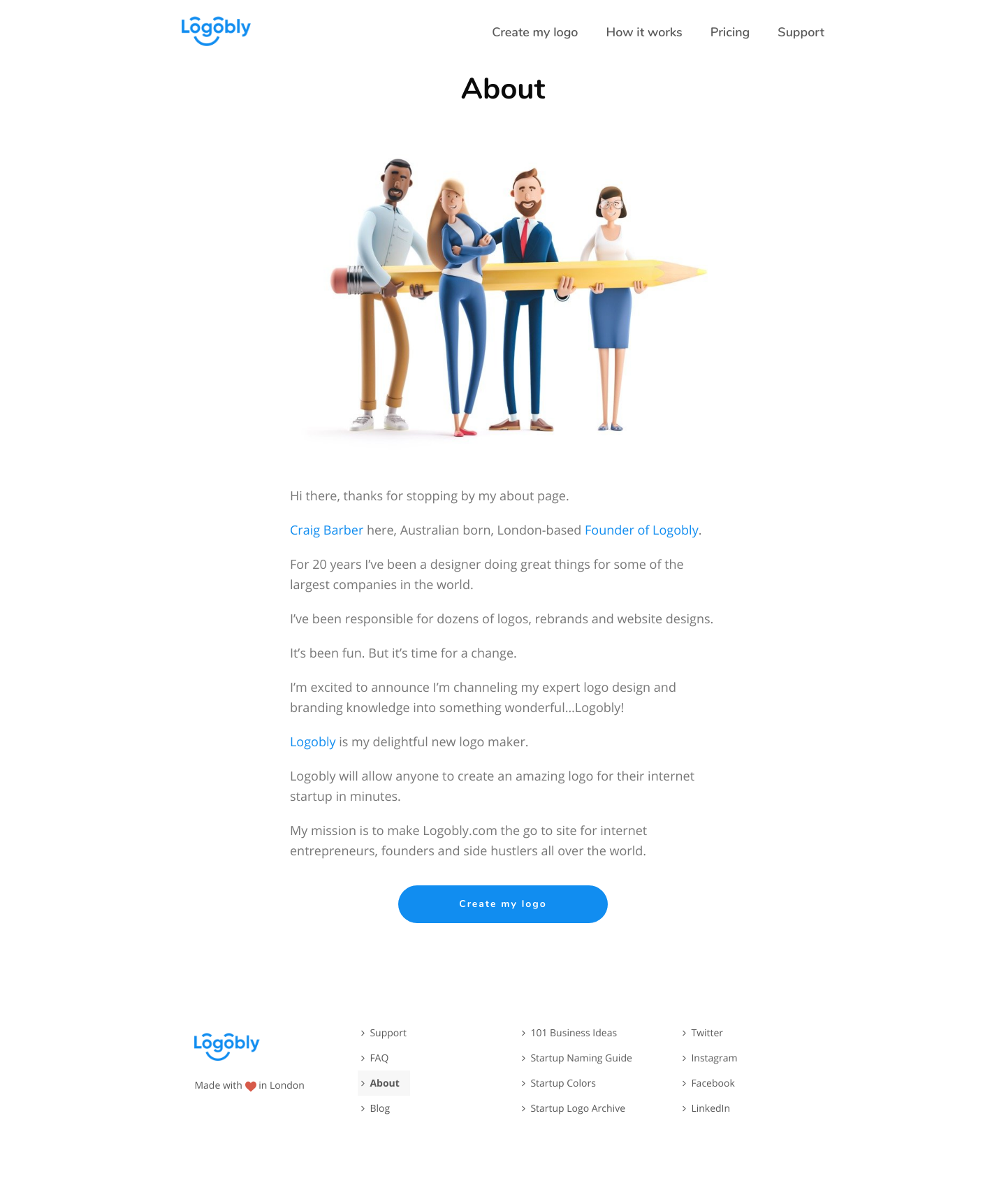 Logobly About screenshot
