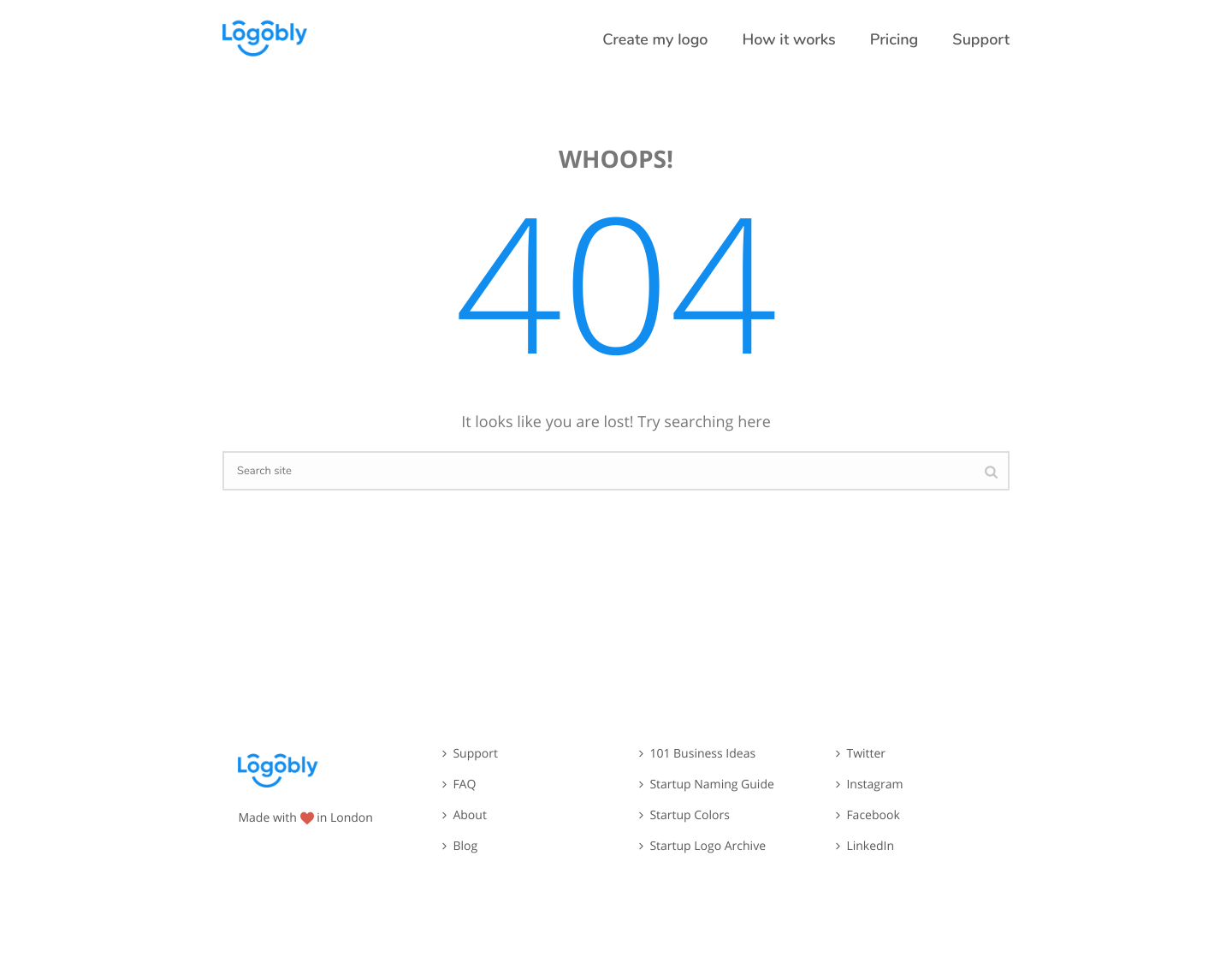 Logobly Notfound screenshot