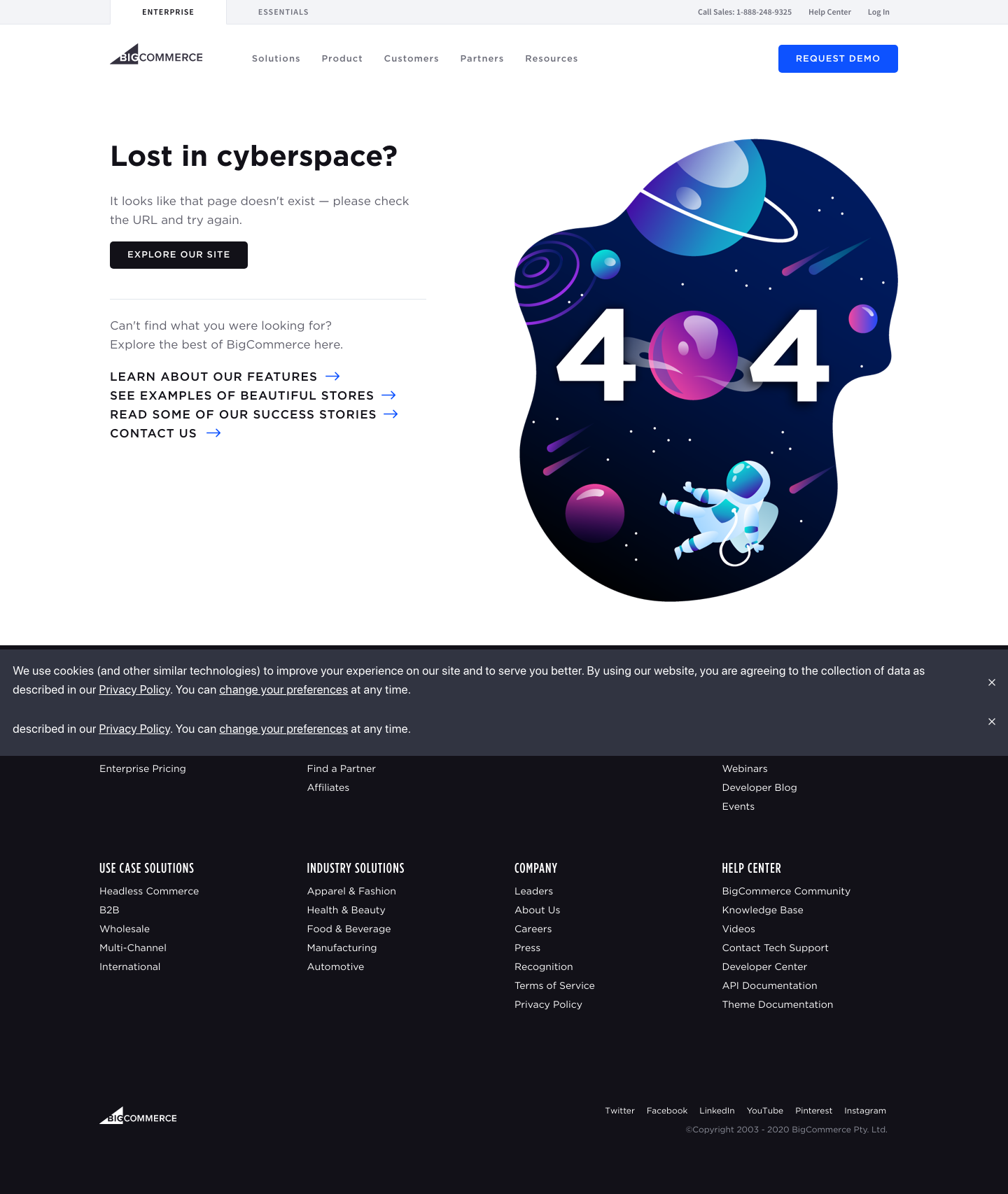 Bigcommerce Notfound screenshot
