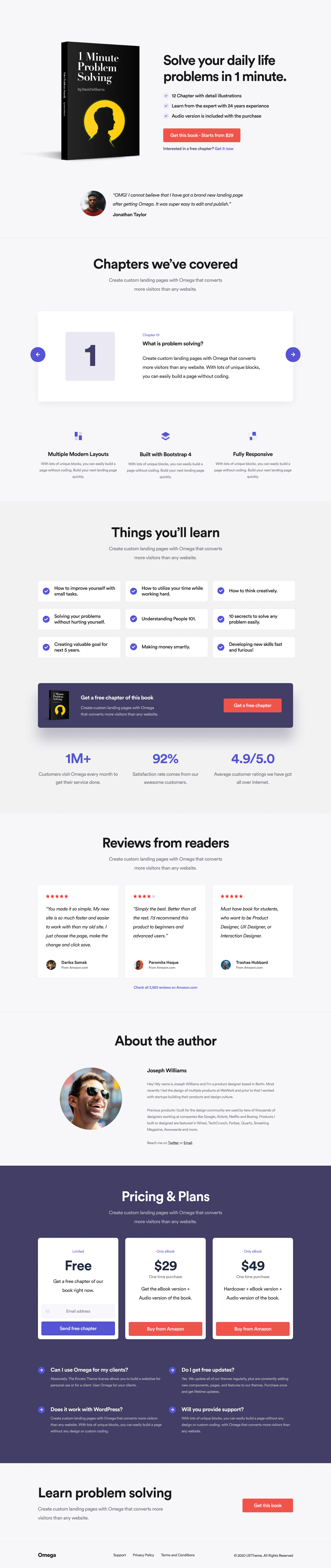 Omega eBook template screenshot