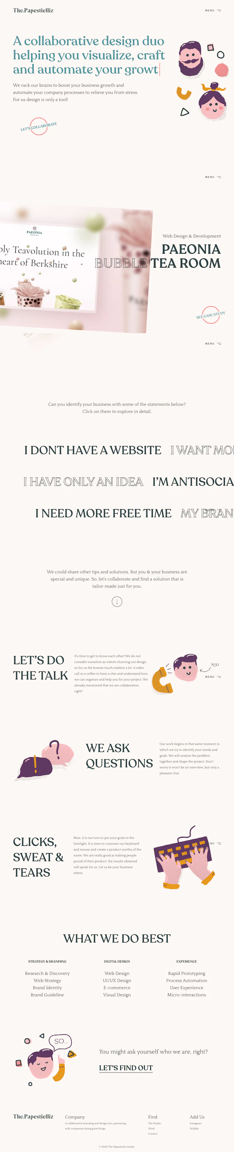 Thepapestielliz Landing Page screenshot