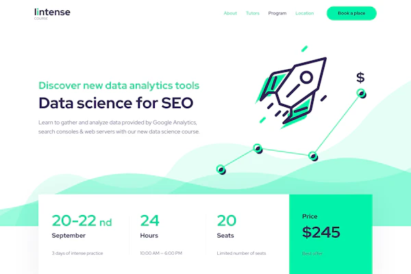 Lintense template screenshot