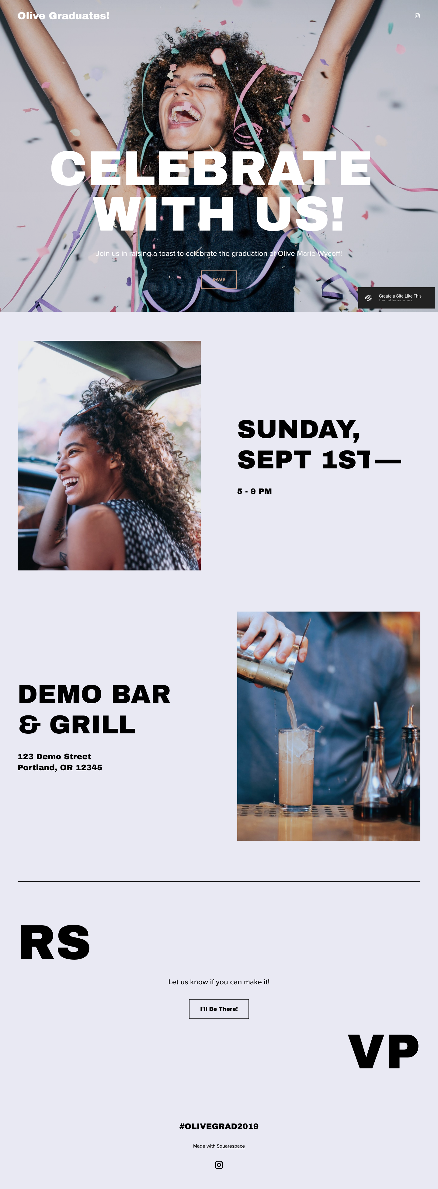 Wycoff Landing Page screenshot