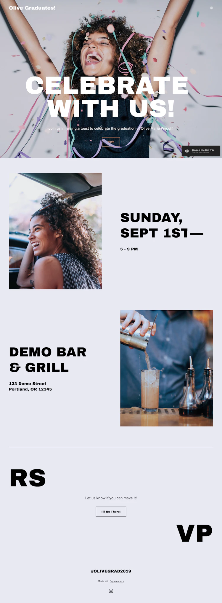 Wycoff Landing Page screenshot