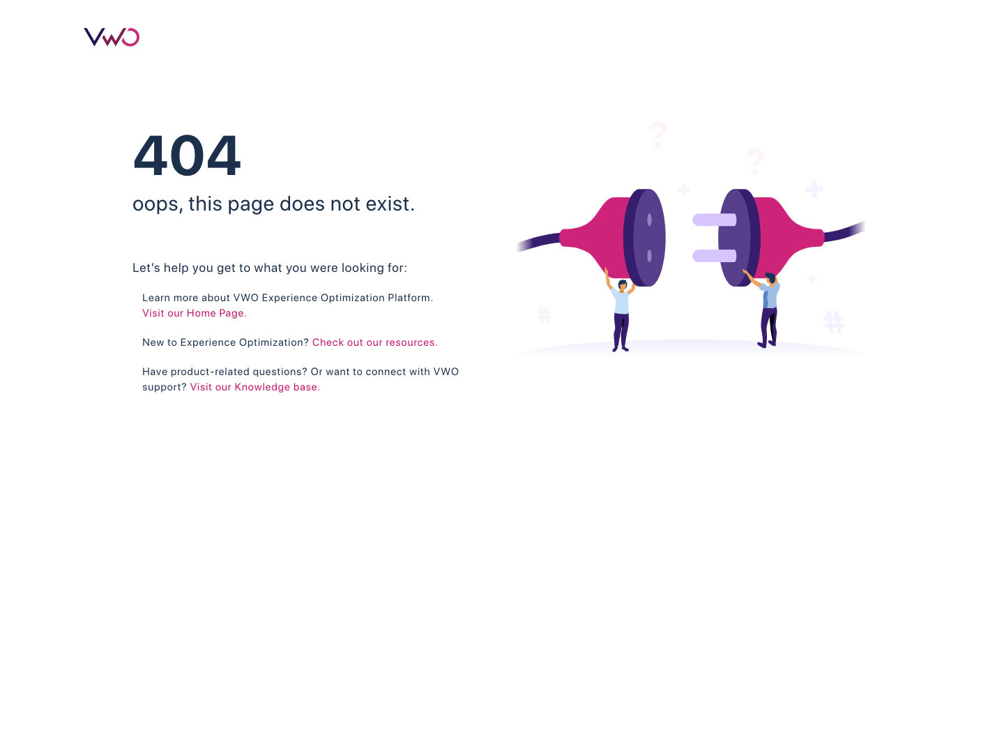 Vwo Notfound screenshot