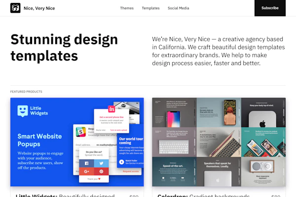 Marketplace template screenshot