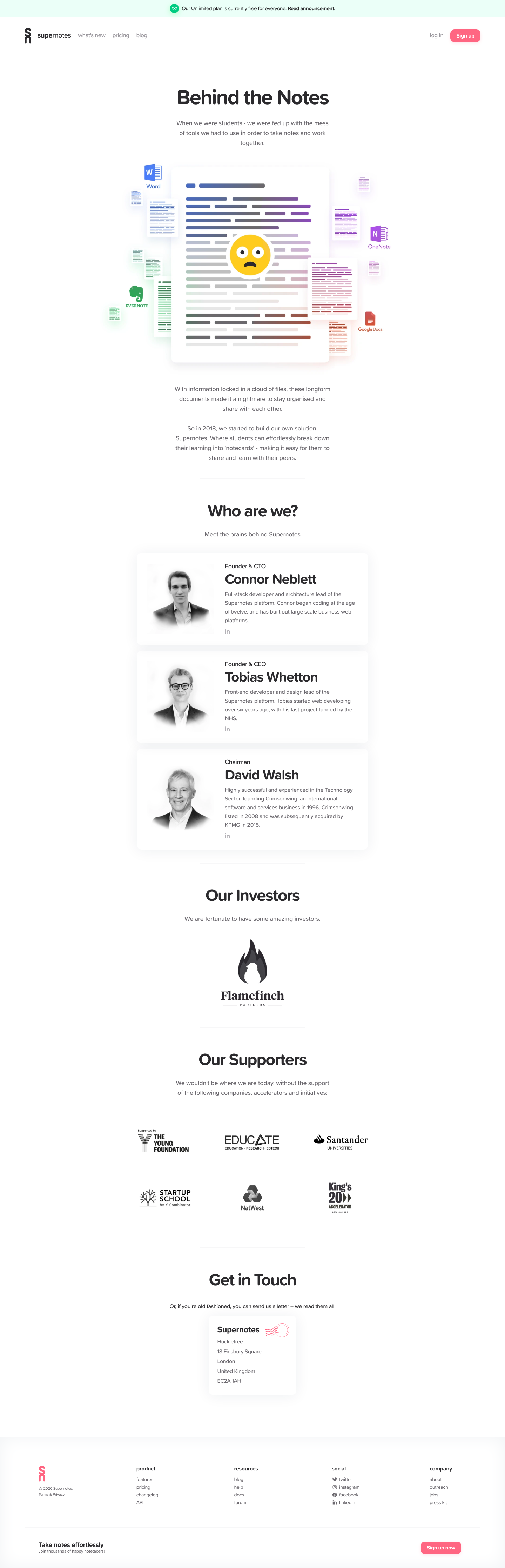 Supernotes About screenshot