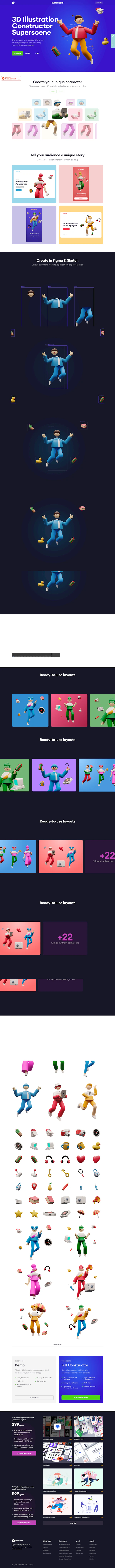 Superscene Landing Page screenshot
