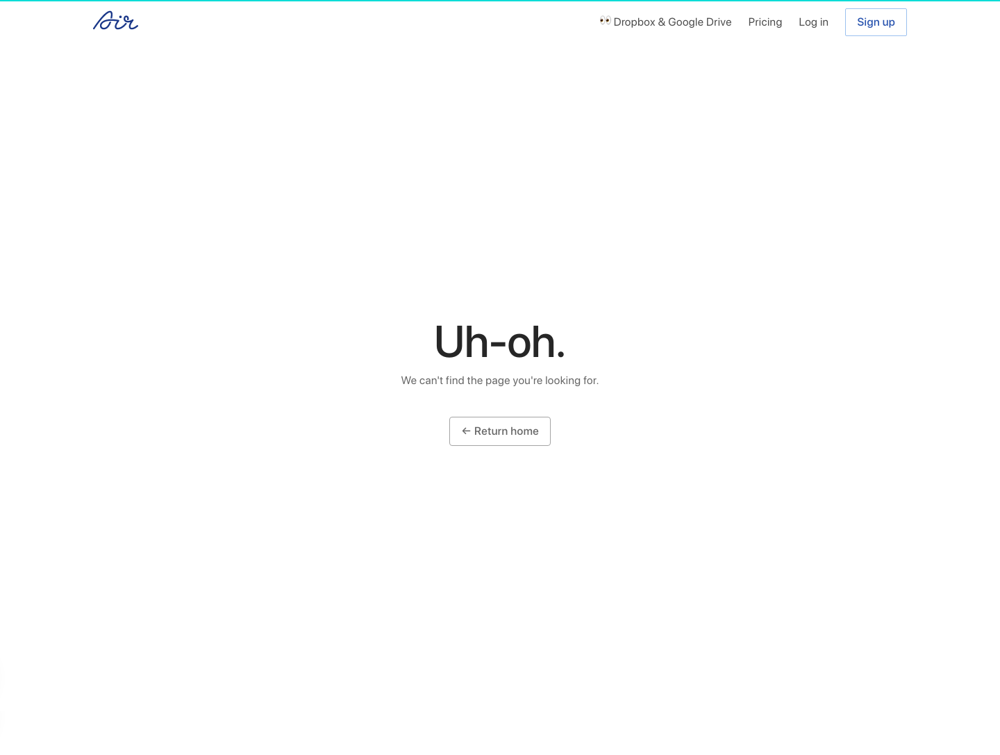 Air Notfound screenshot