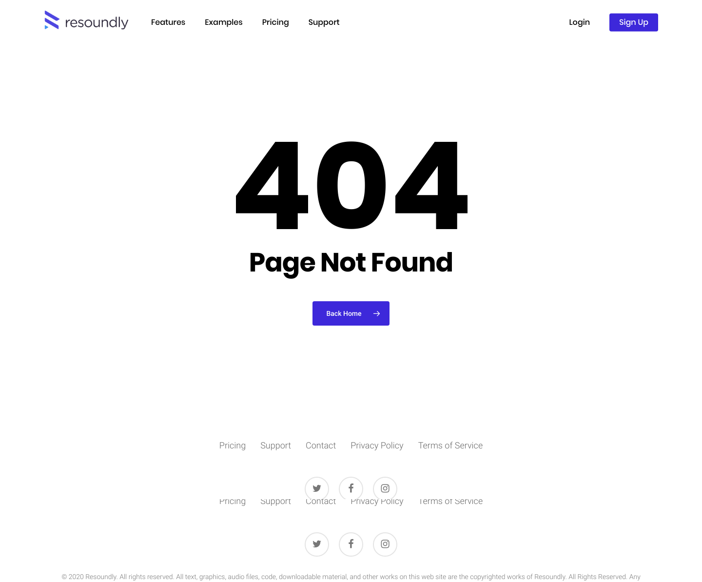 Resound Notfound screenshot