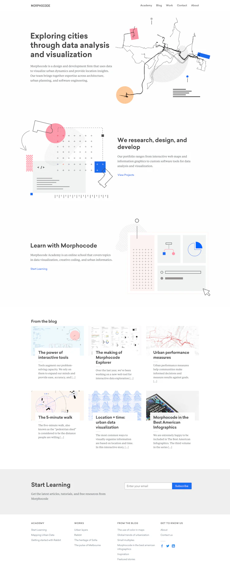 Morphocode Landing Page screenshot