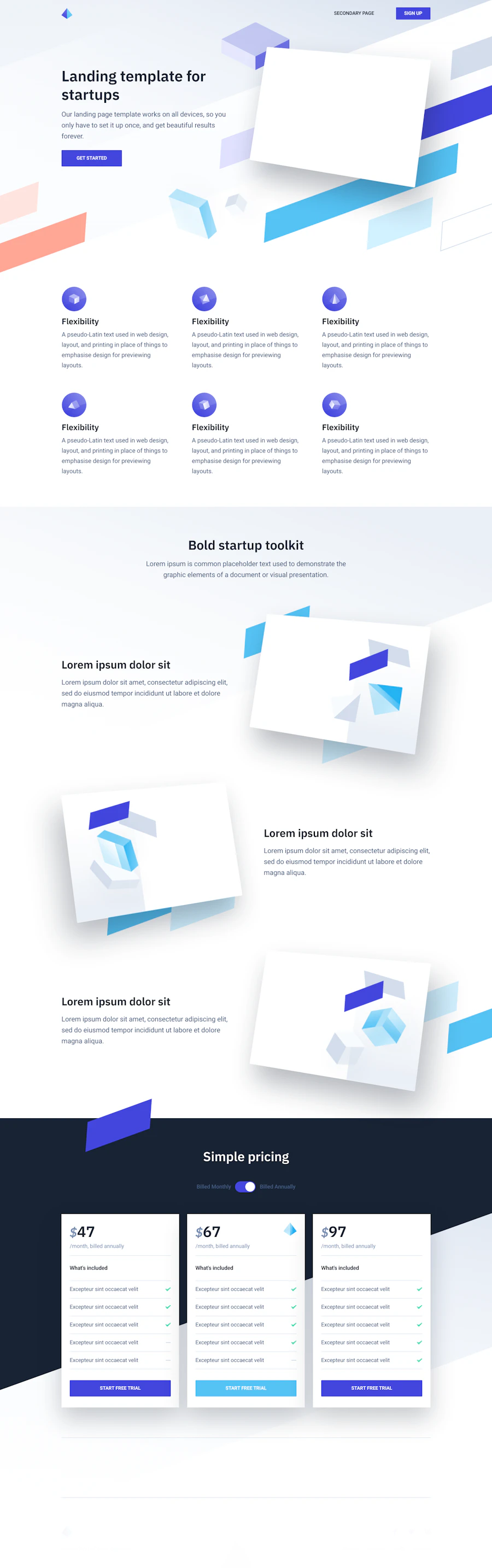 Twist template screenshot