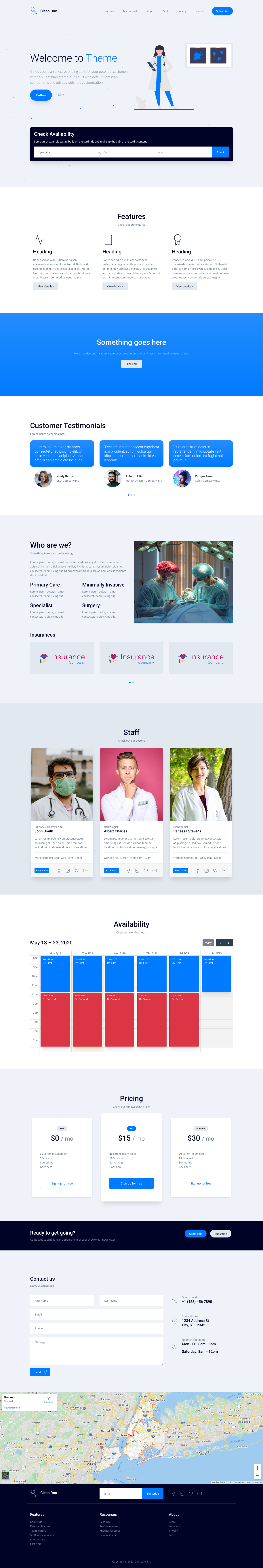 Clean Doc template screenshot