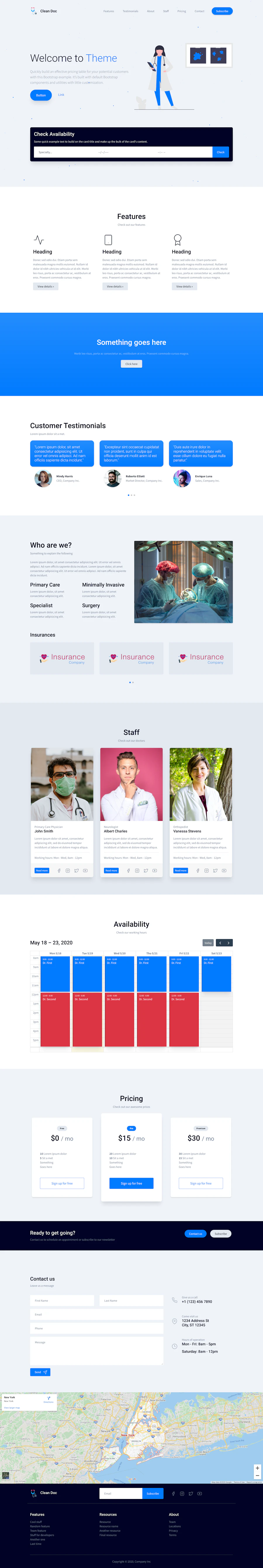 Clean Doc template screenshot