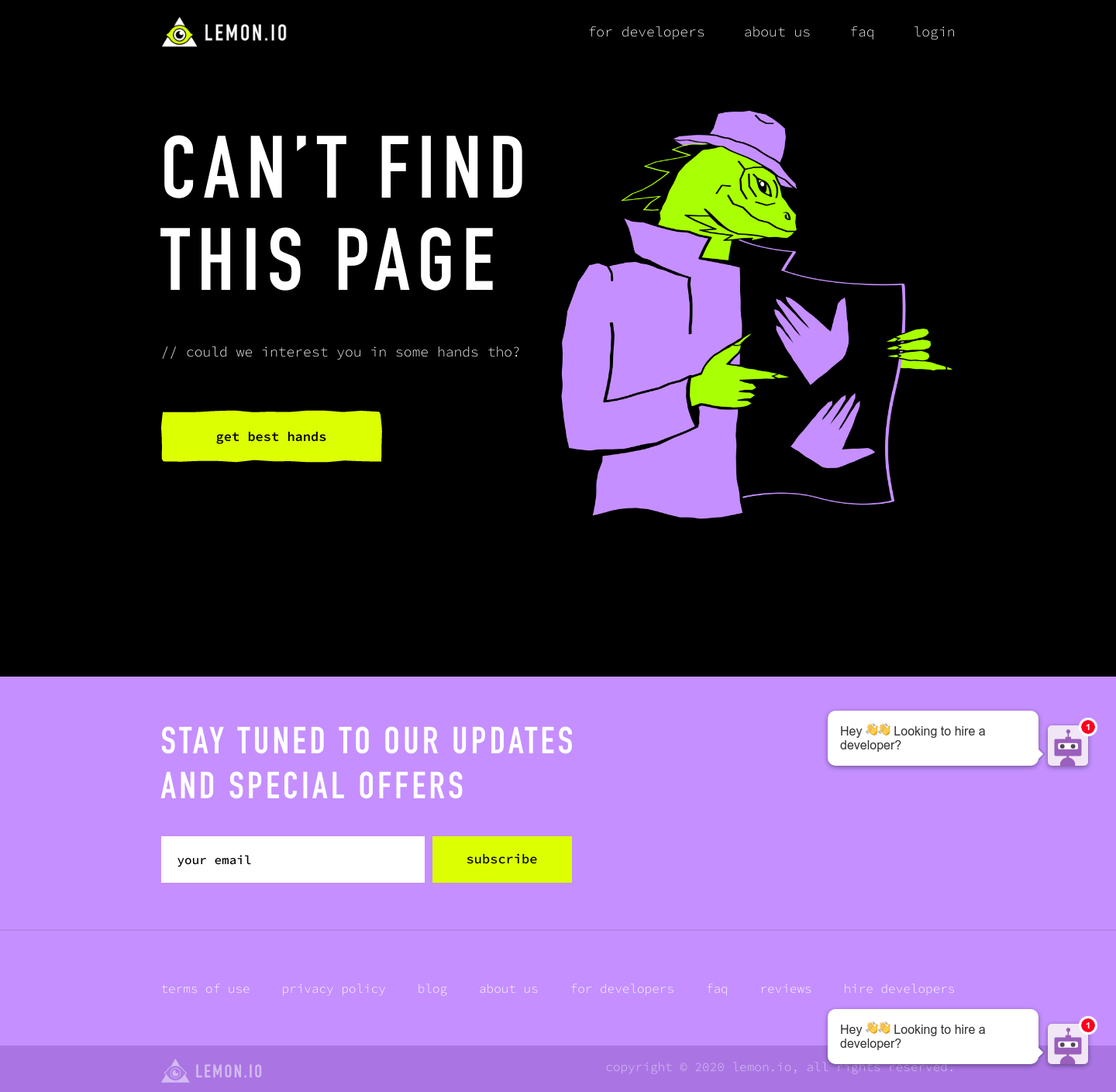 Lemon Notfound screenshot