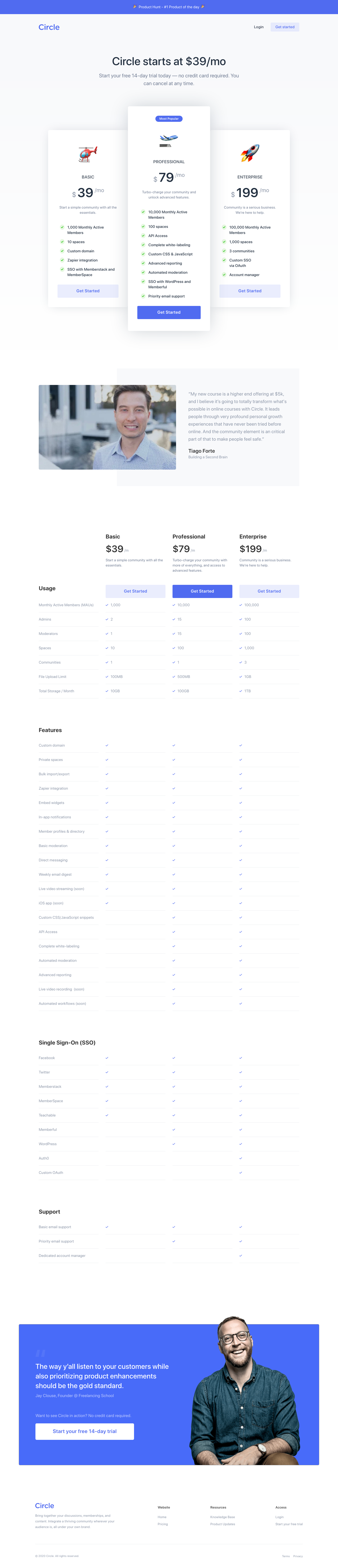 Circle Pricing screenshot